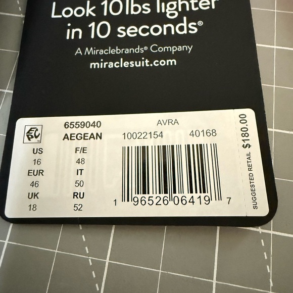 Miraclesuit Women's Rock Solid Avra Underwire One-Piece Swimsuit 16 - Picture 6 of 9